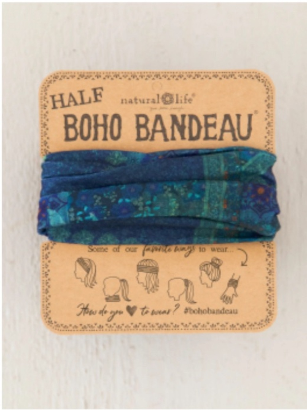 Set of 3 Hair Accessories: Half Bandeau, Yoga Hair Clip, Barrette